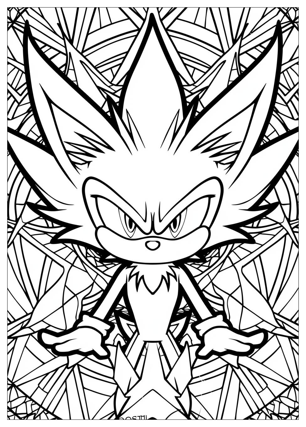 Super Sonic Coloring Pages-6