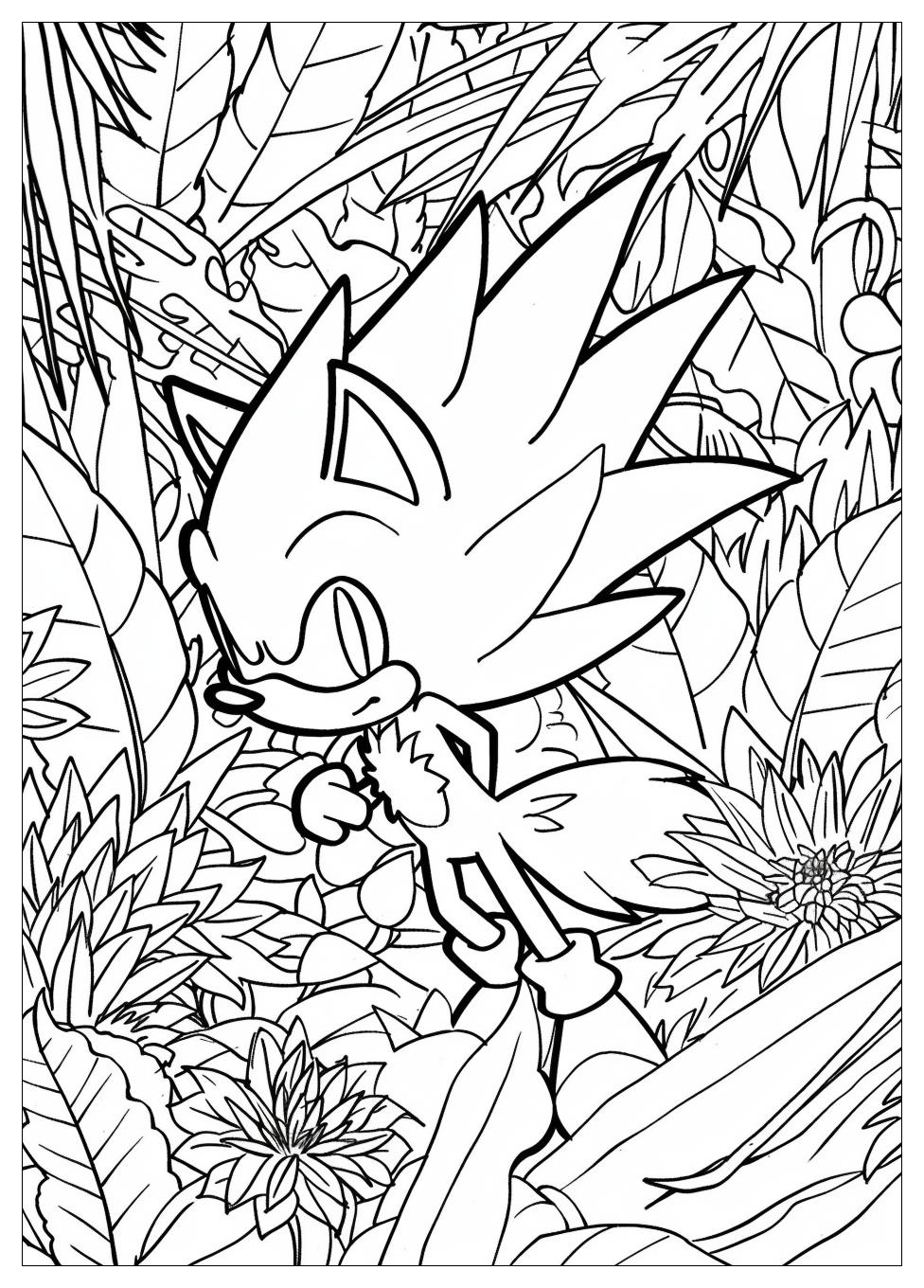 Super Sonic Coloring Pages-8