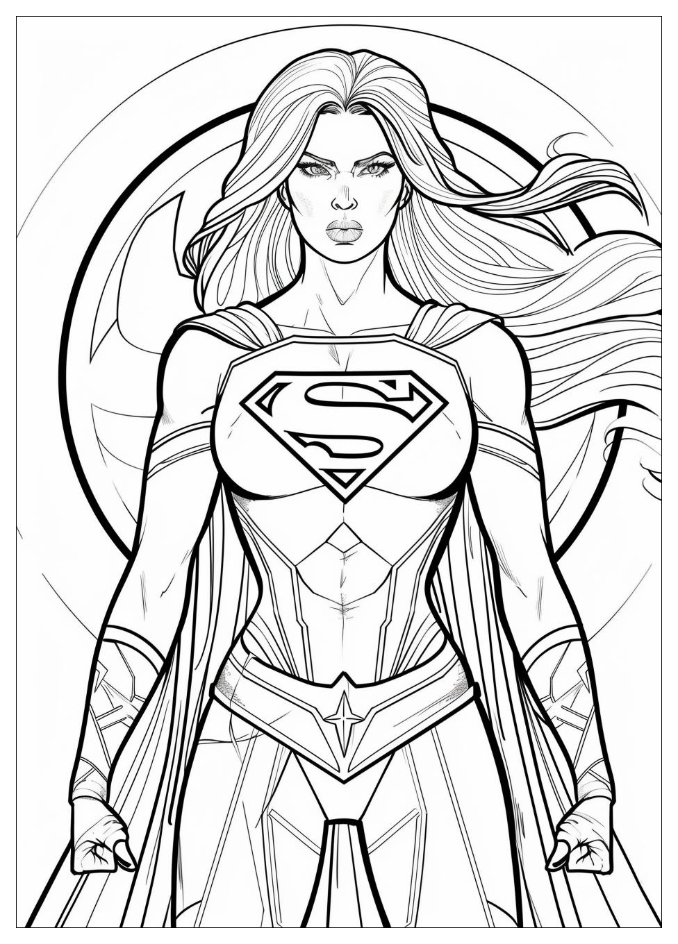 Supergirl Coloring Pages-10