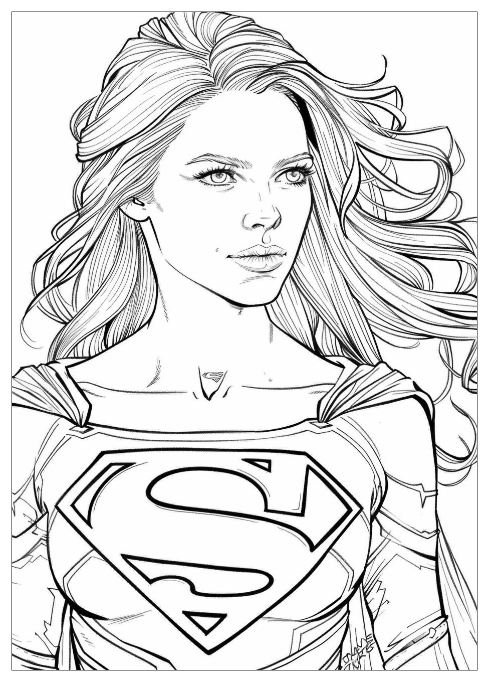 Supergirl Coloring Pages-14