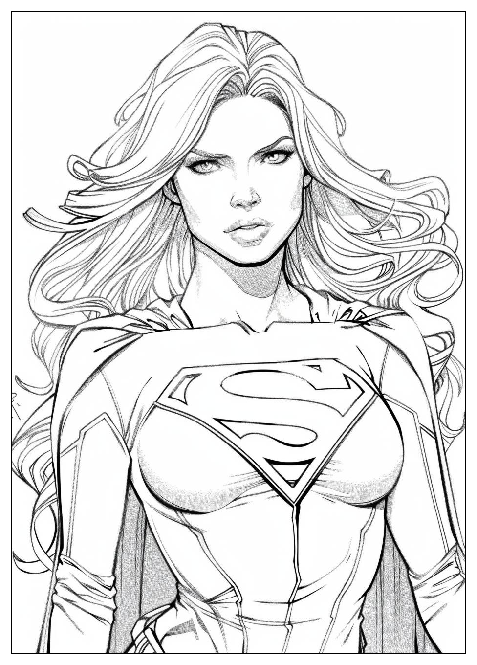 Supergirl Coloring Pages-15