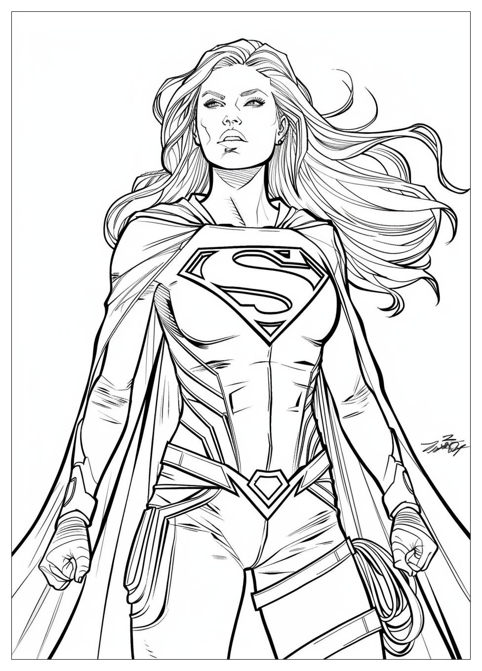 Supergirl Coloring Pages-16