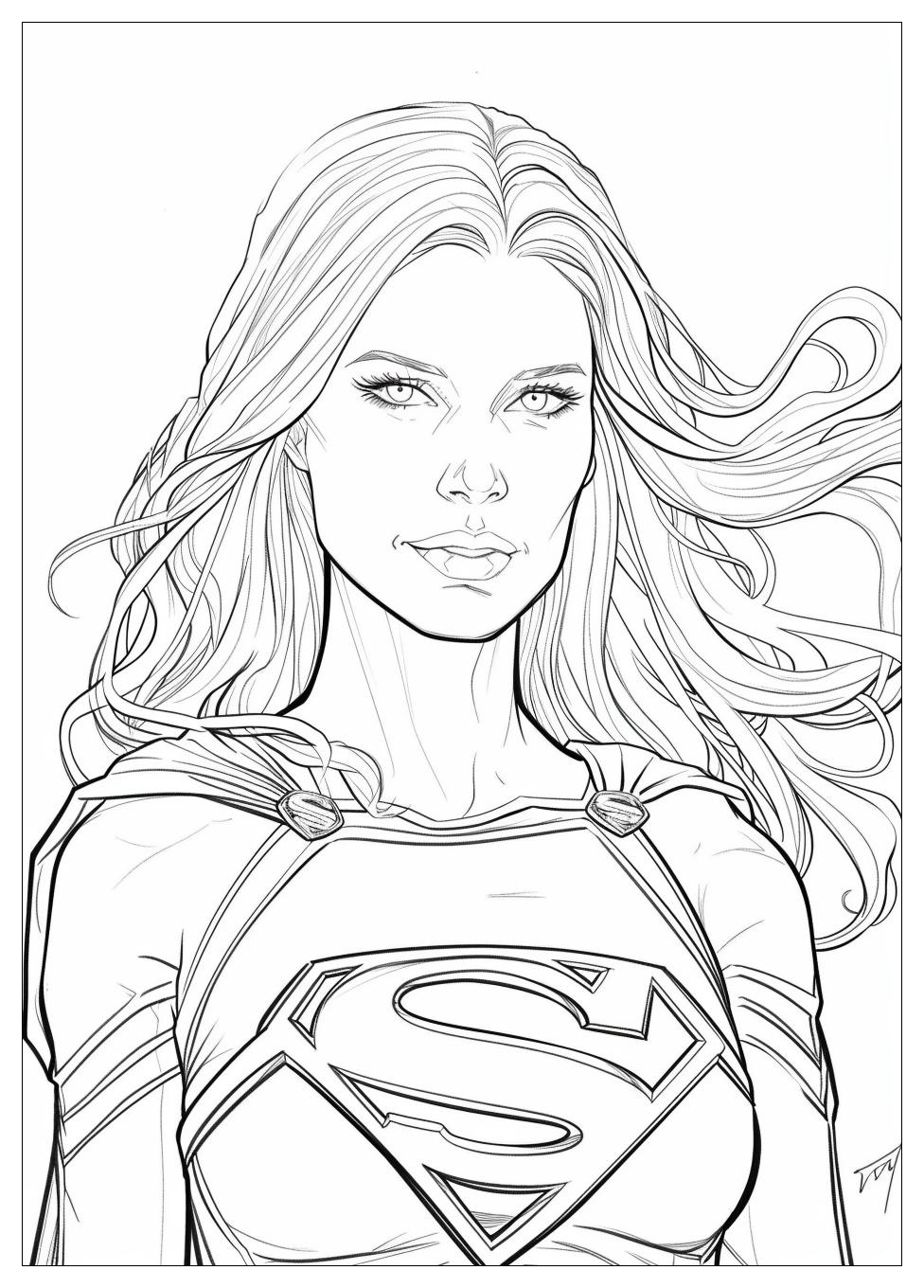 Supergirl Coloring Pages-20