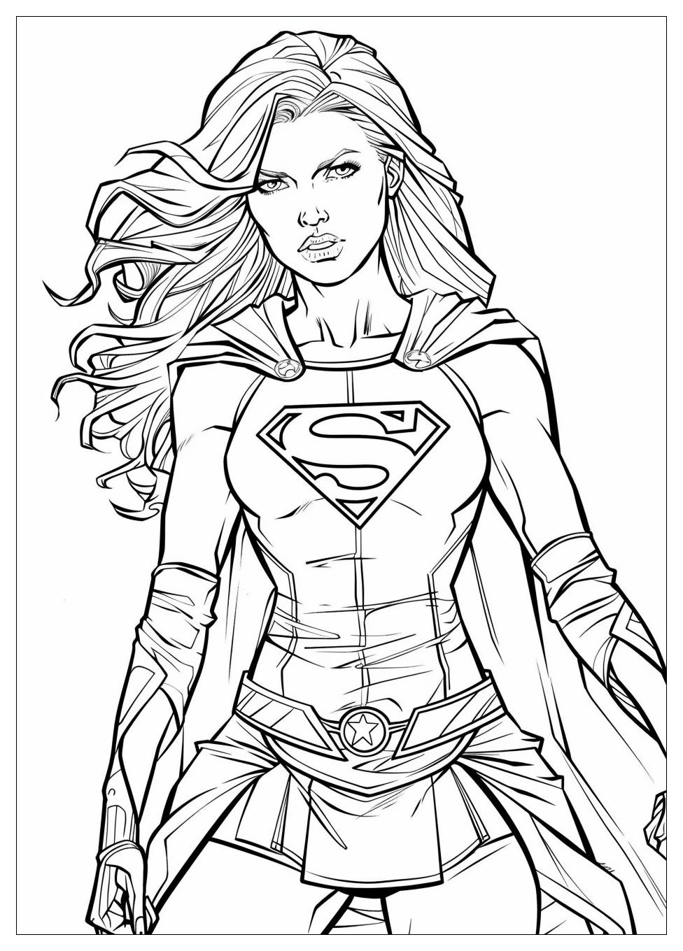 Supergirl Coloring Pages-6