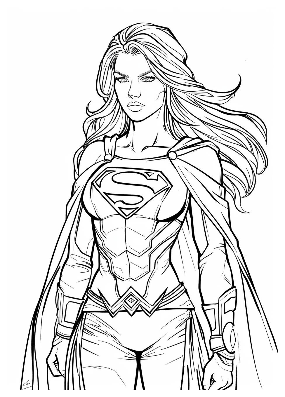 Supergirl Coloring Pages-8