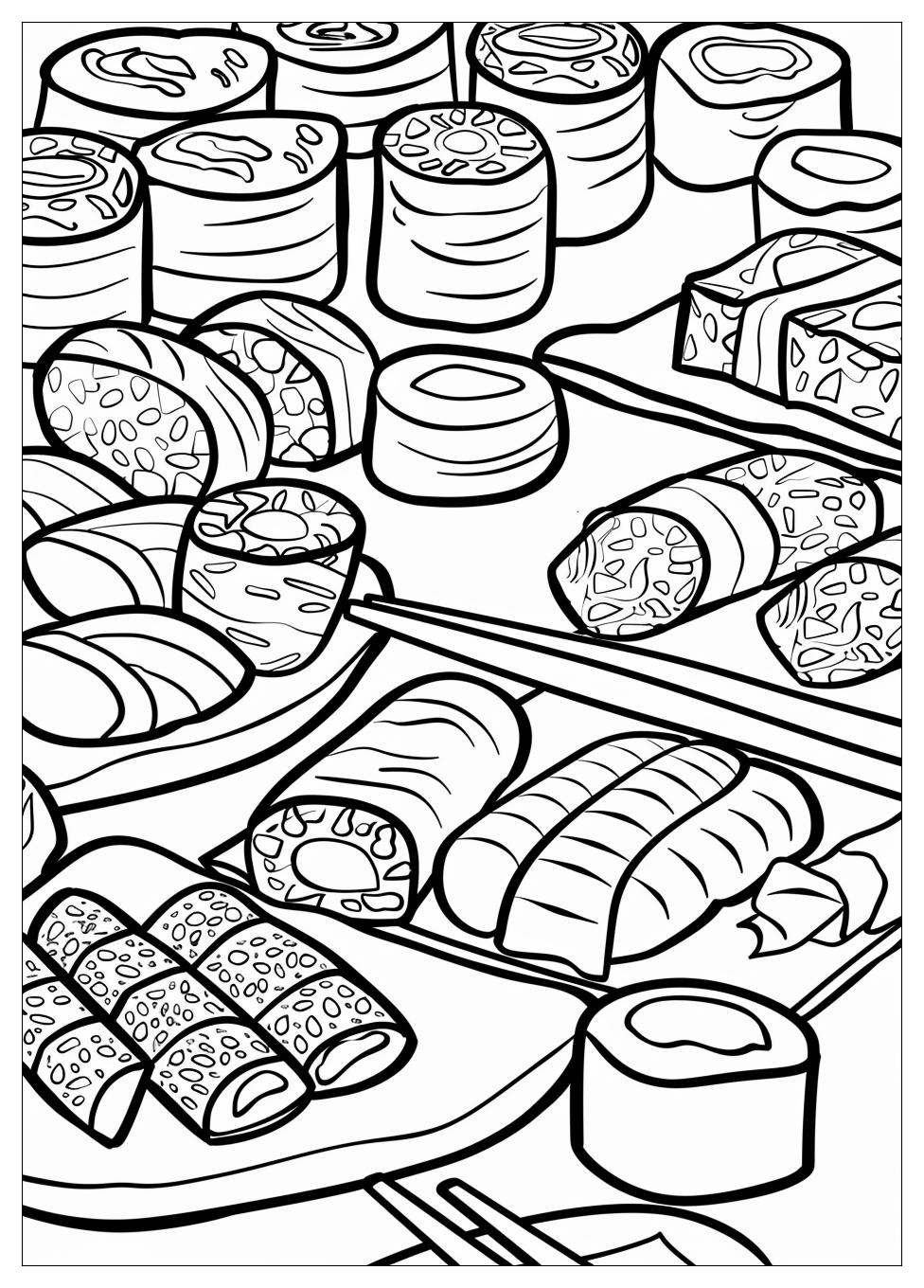 Sushi Coloring Pages-1