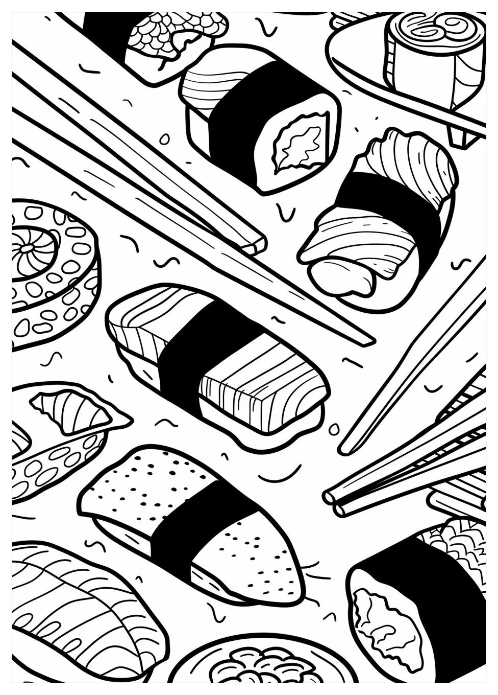 Sushi Coloring Pages-12