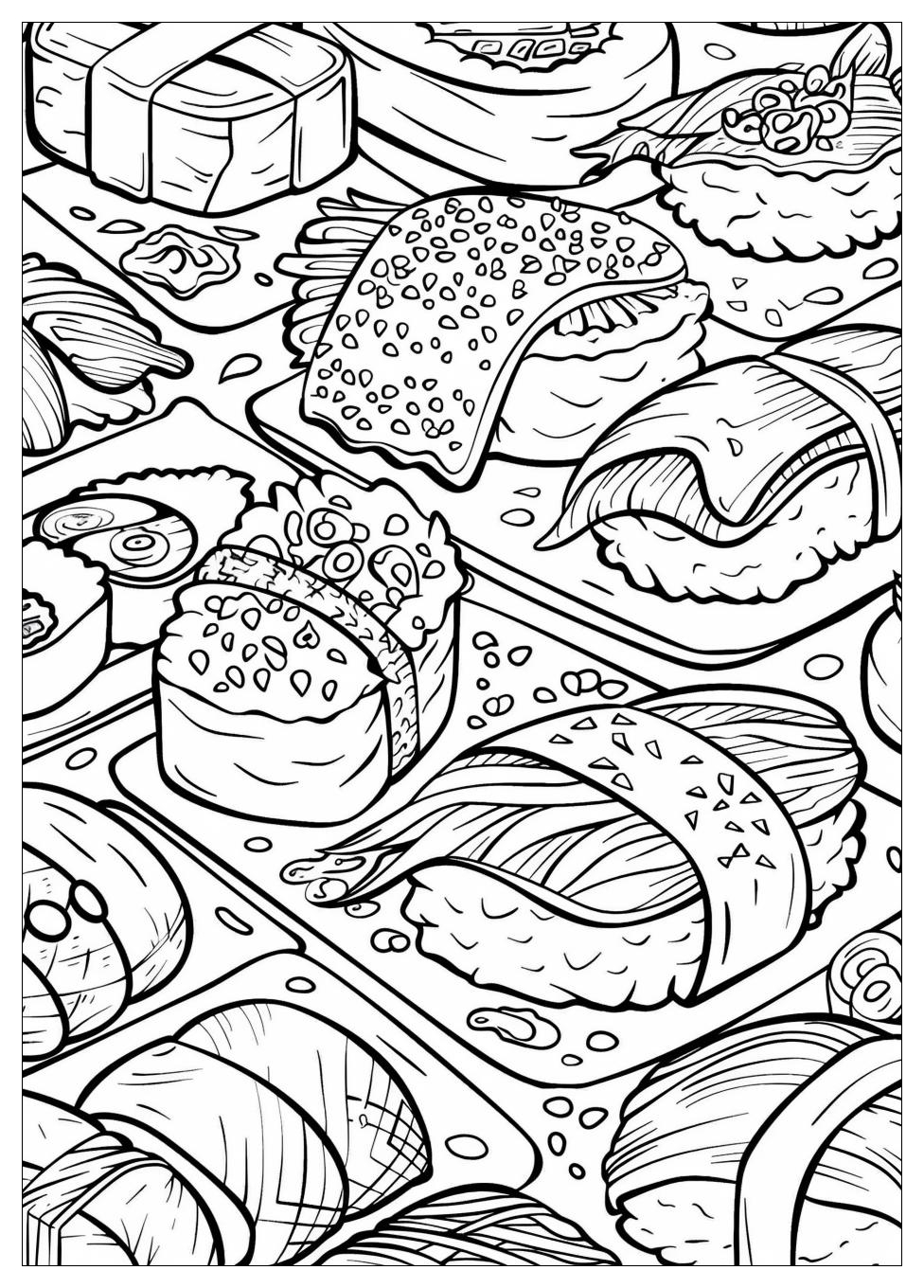 Sushi Coloring Pages-16