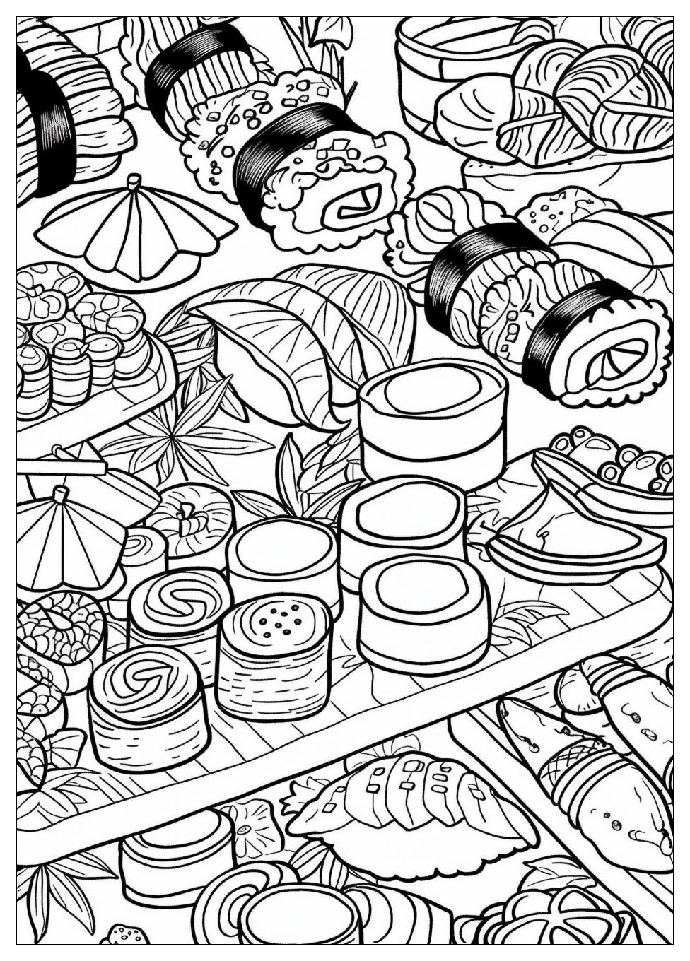 Sushi Coloring Pages-17