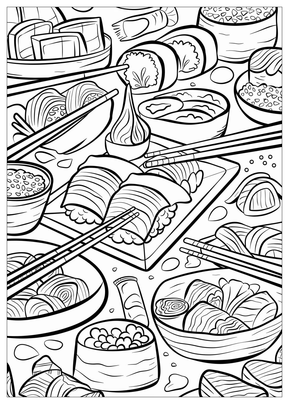 Sushi Coloring Pages-3