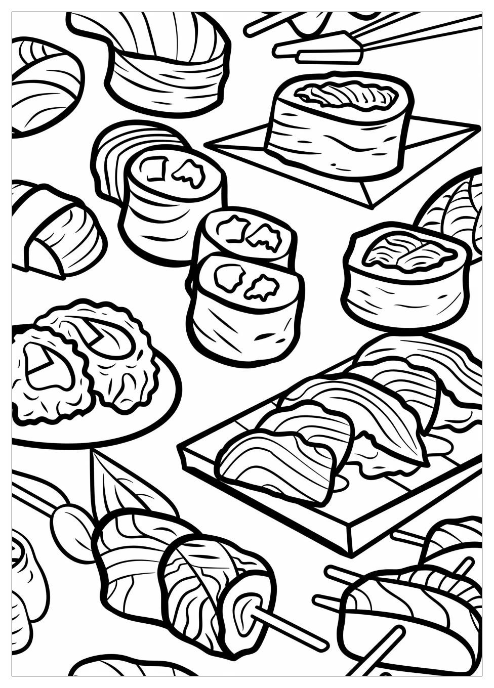 Sushi Coloring Pages-5