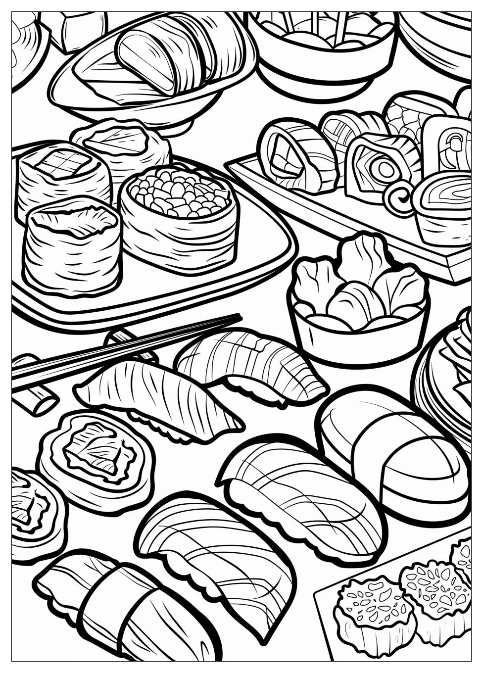 Sushi Coloring Pages-7