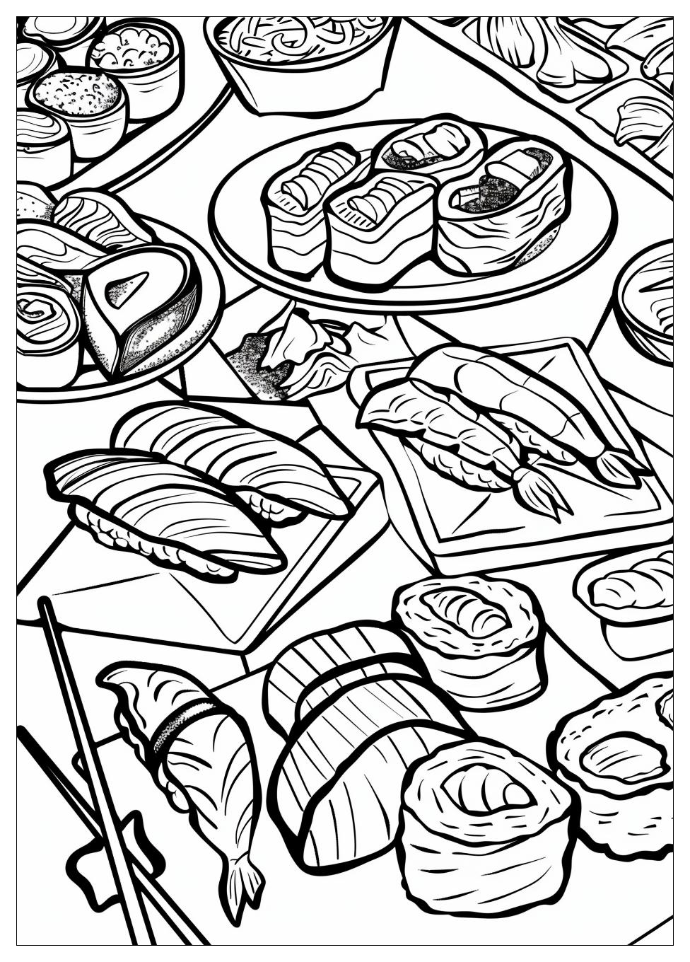 Sushi Coloring Pages-8