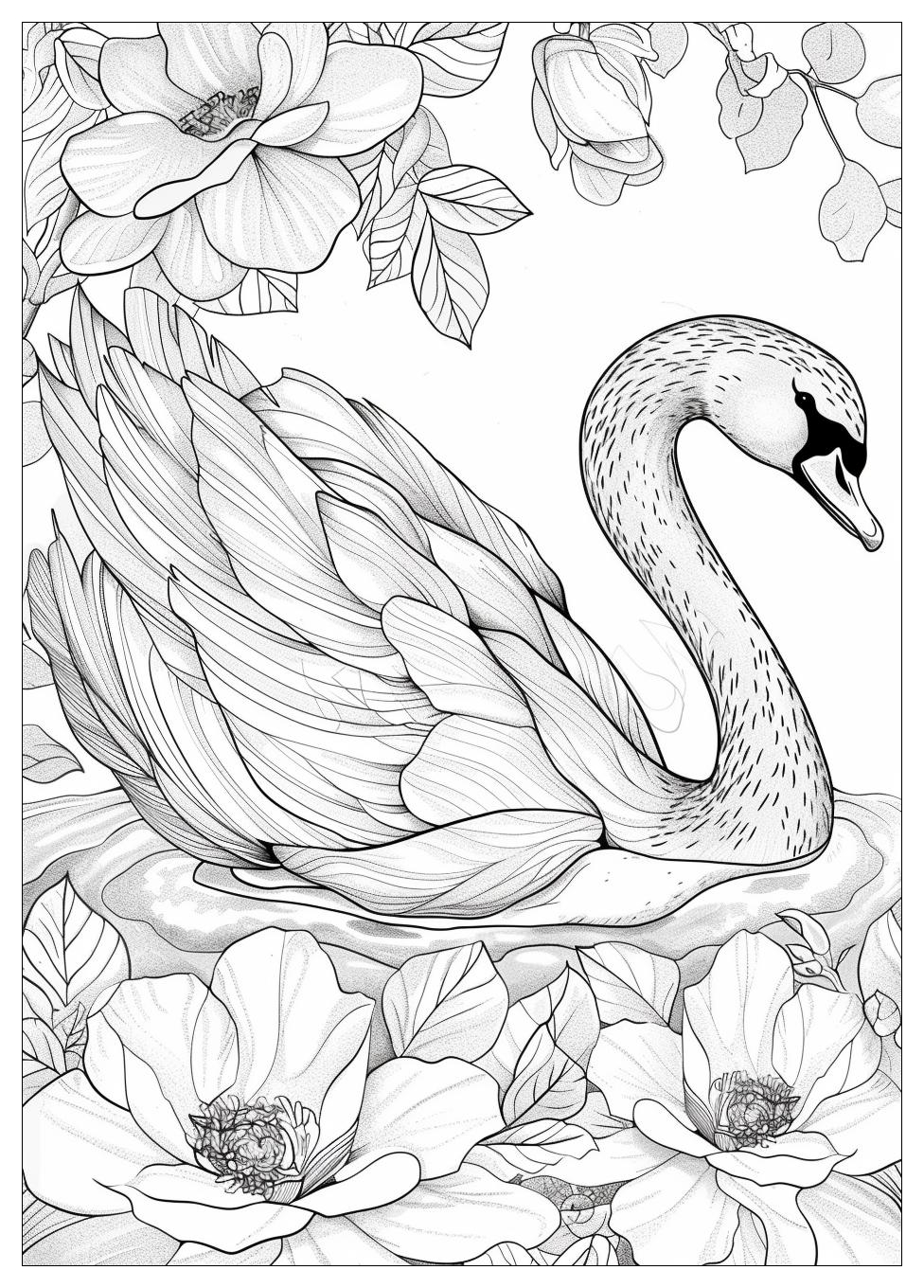 Swan Coloring Pages-16