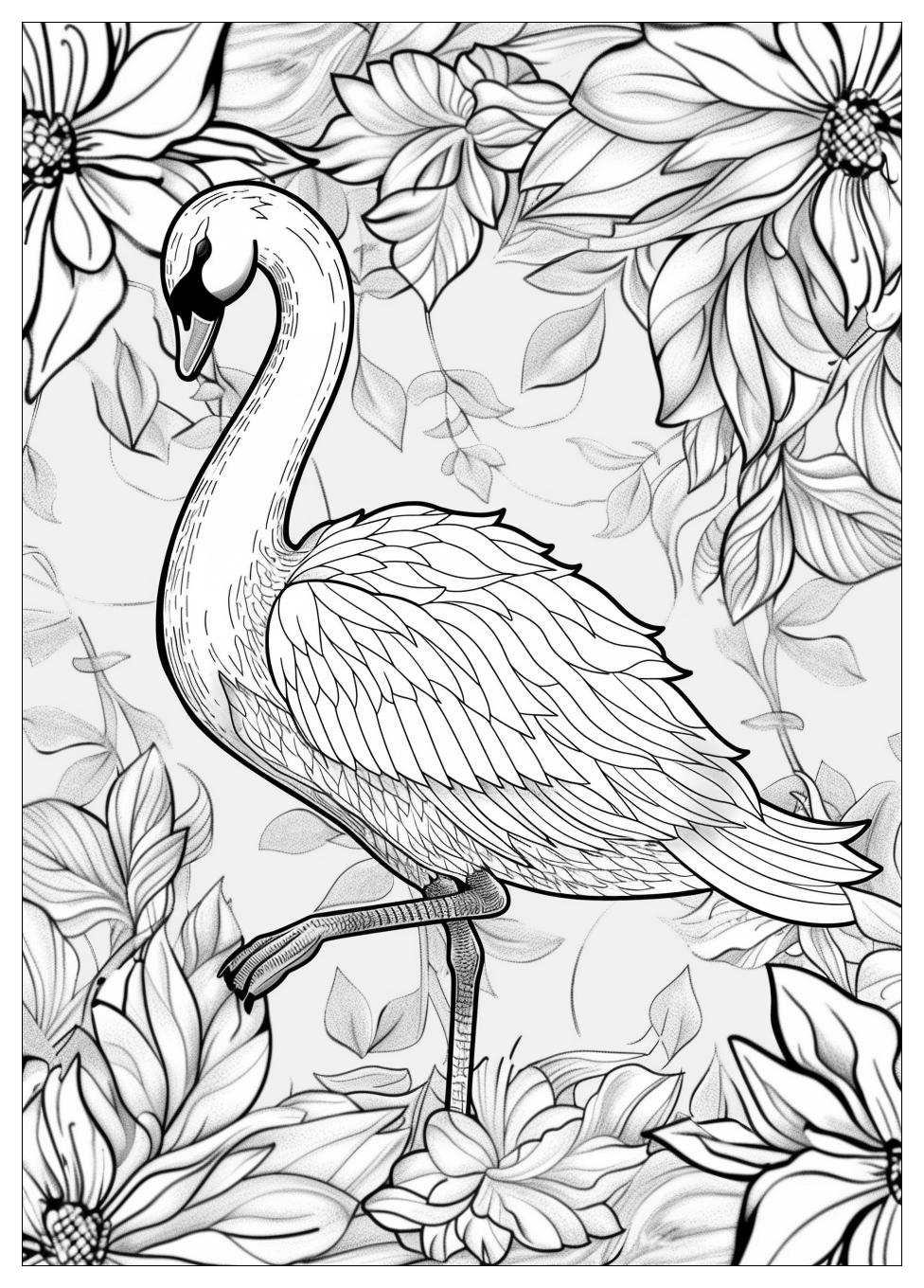 Swan Coloring Pages-17