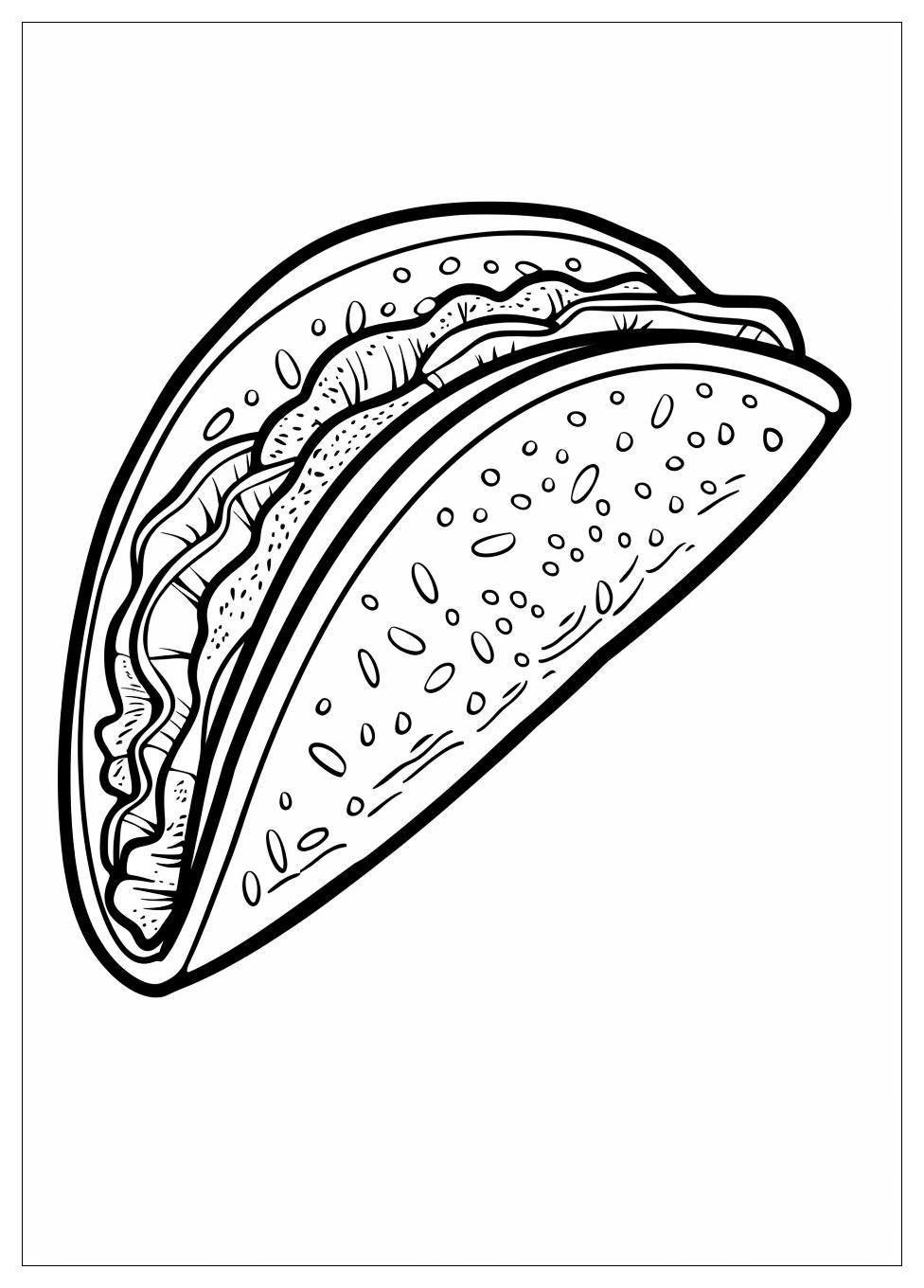 Taco Coloring Pages-1