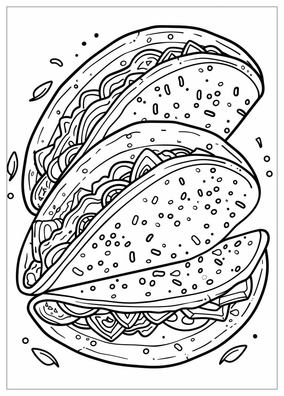 Taco Coloring Pages-11