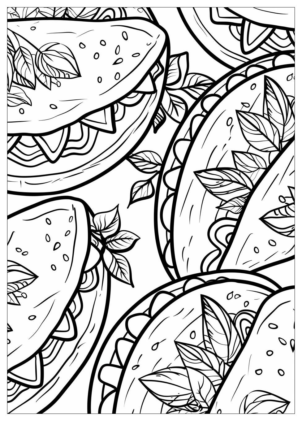 Taco Coloring Pages-14