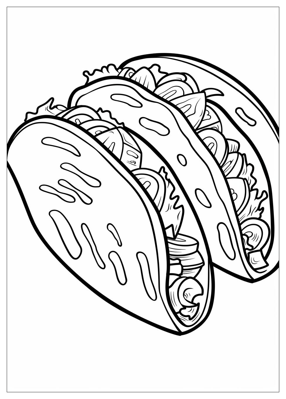 Taco Coloring Pages-3