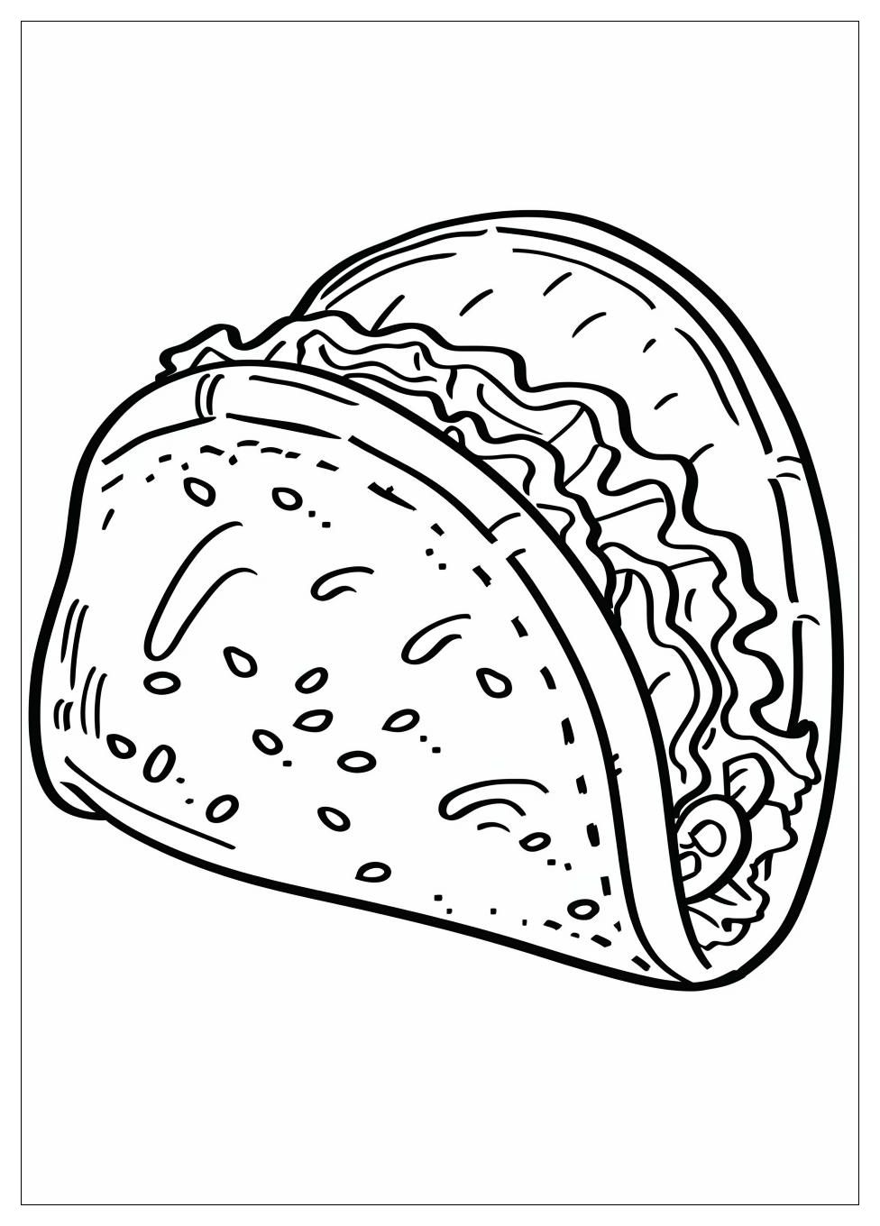 Taco Coloring Pages-8