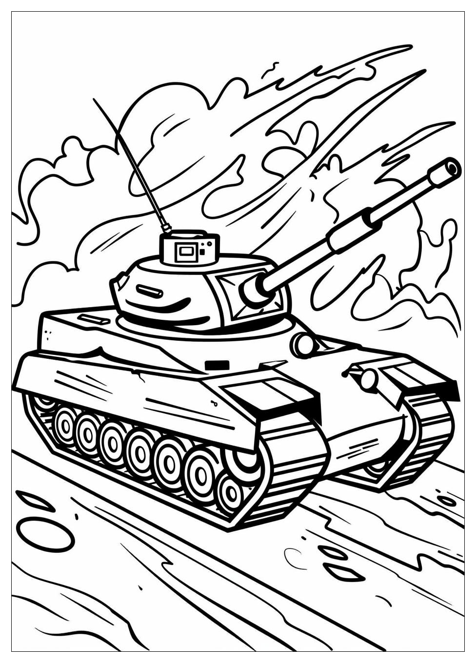 Tank Coloring Pages-11