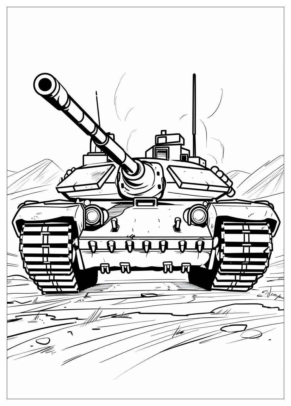 Tank Coloring Pages-12