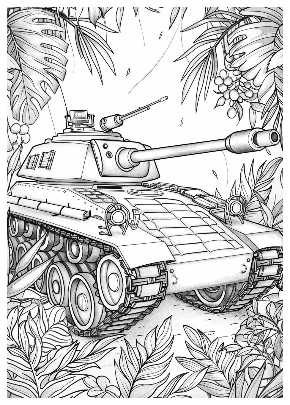 Tank Coloring Pages-13