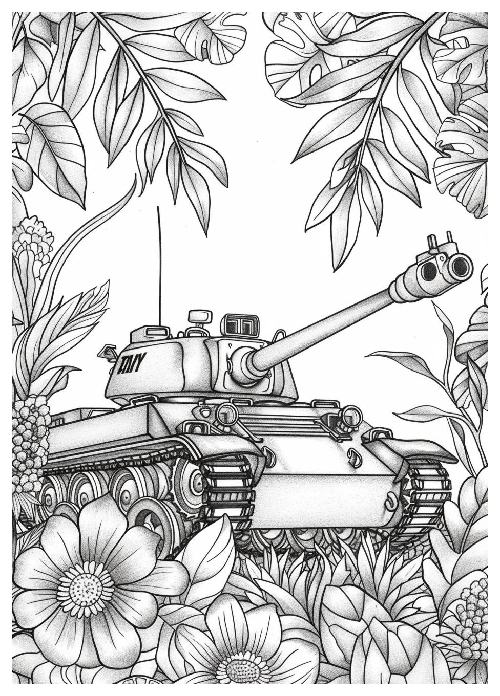 Tank Coloring Pages-14