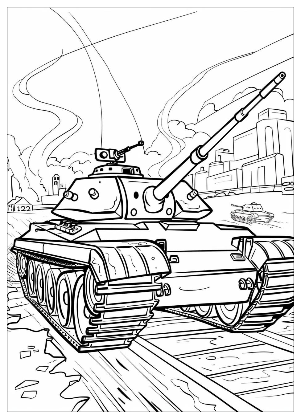 Tank Coloring Pages-9