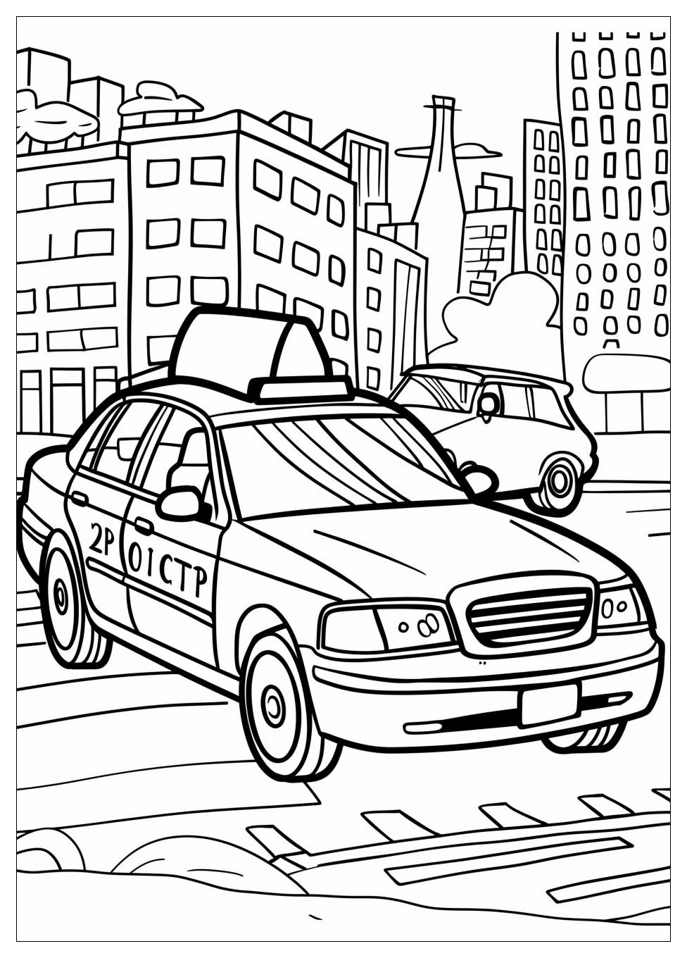 Taxi Coloring Pages-12