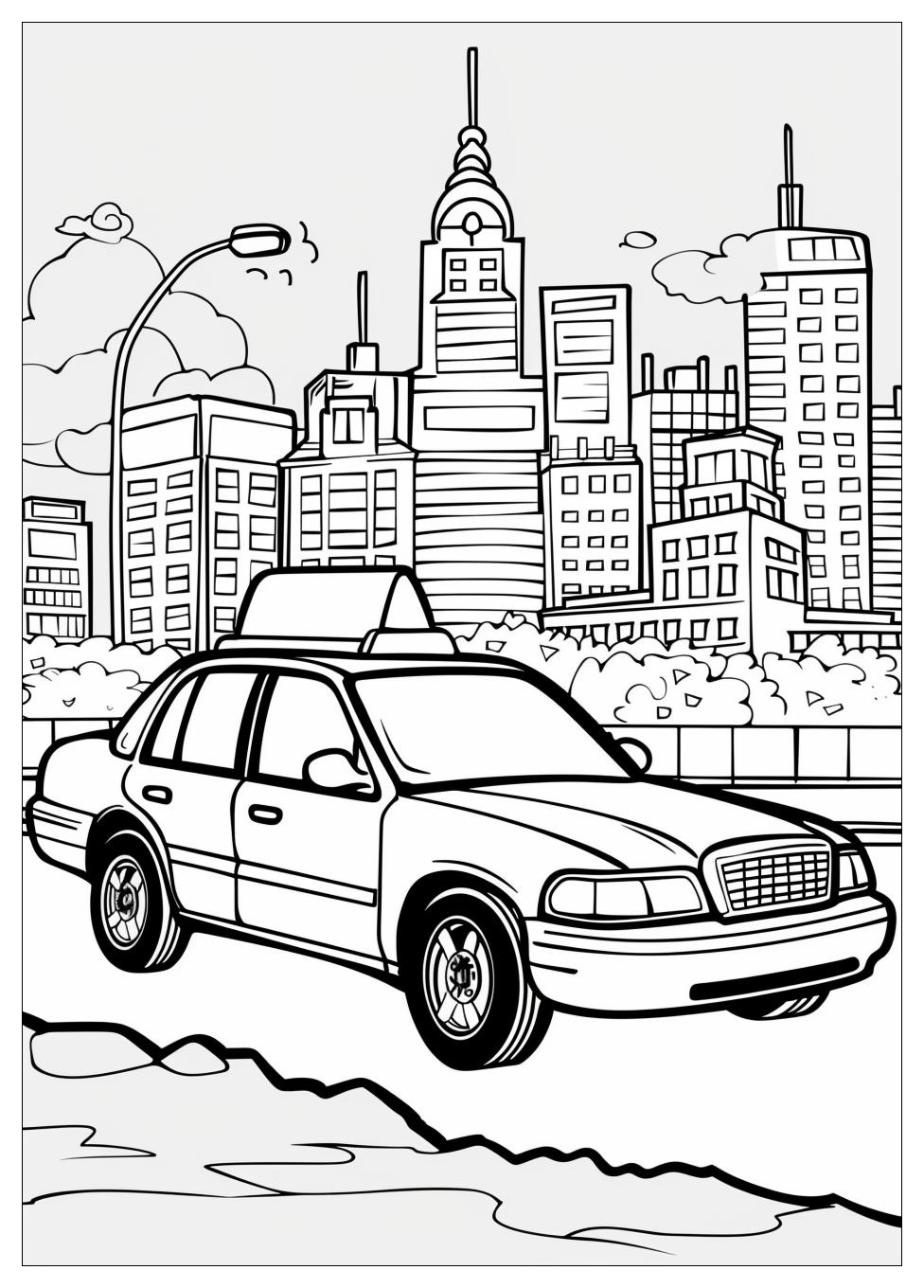 Taxi Coloring Pages-2