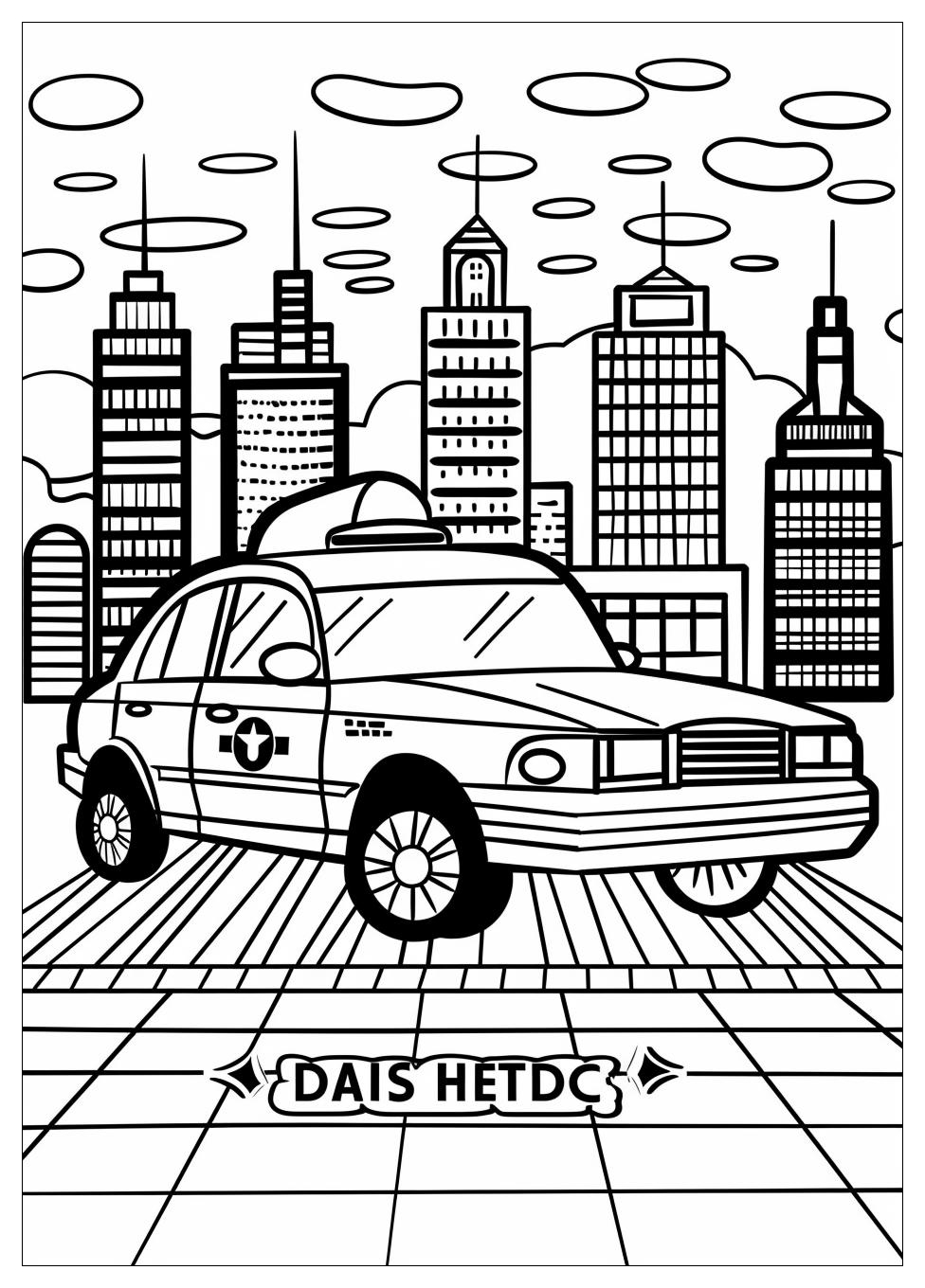 Taxi Coloring Pages-6