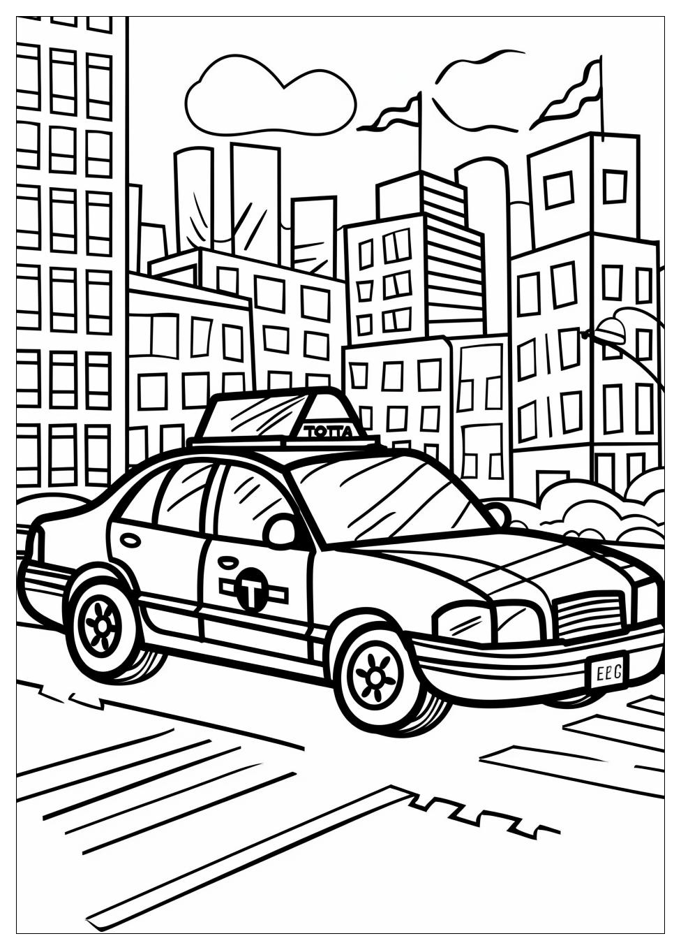 Taxi Coloring Pages-7