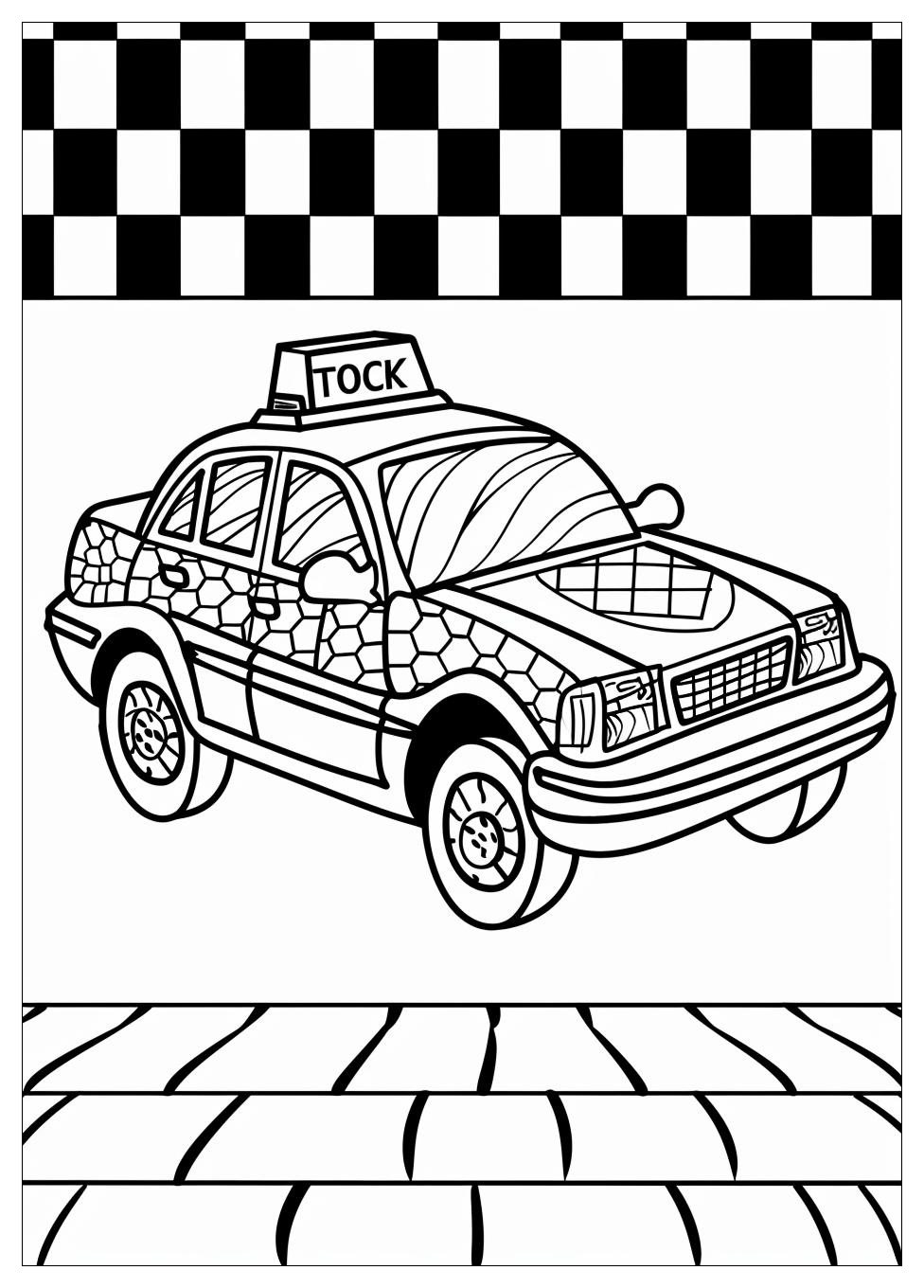 Taxi Coloring Pages-9