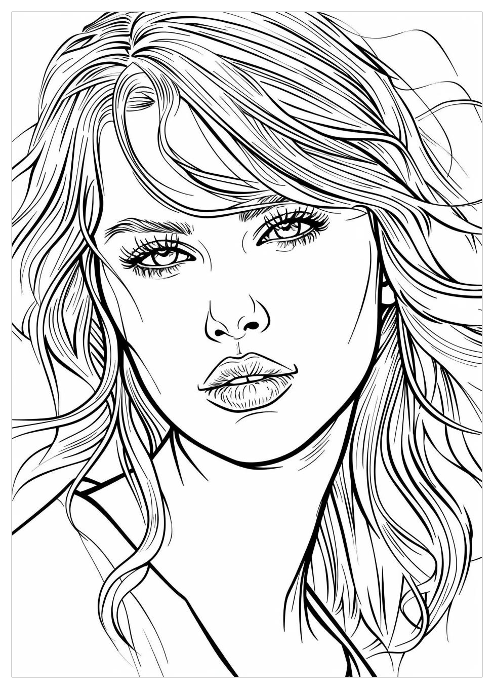 Taylor Swift Coloring Pages-11