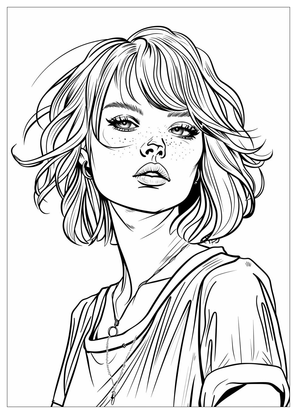 Taylor Swift Coloring Pages-12