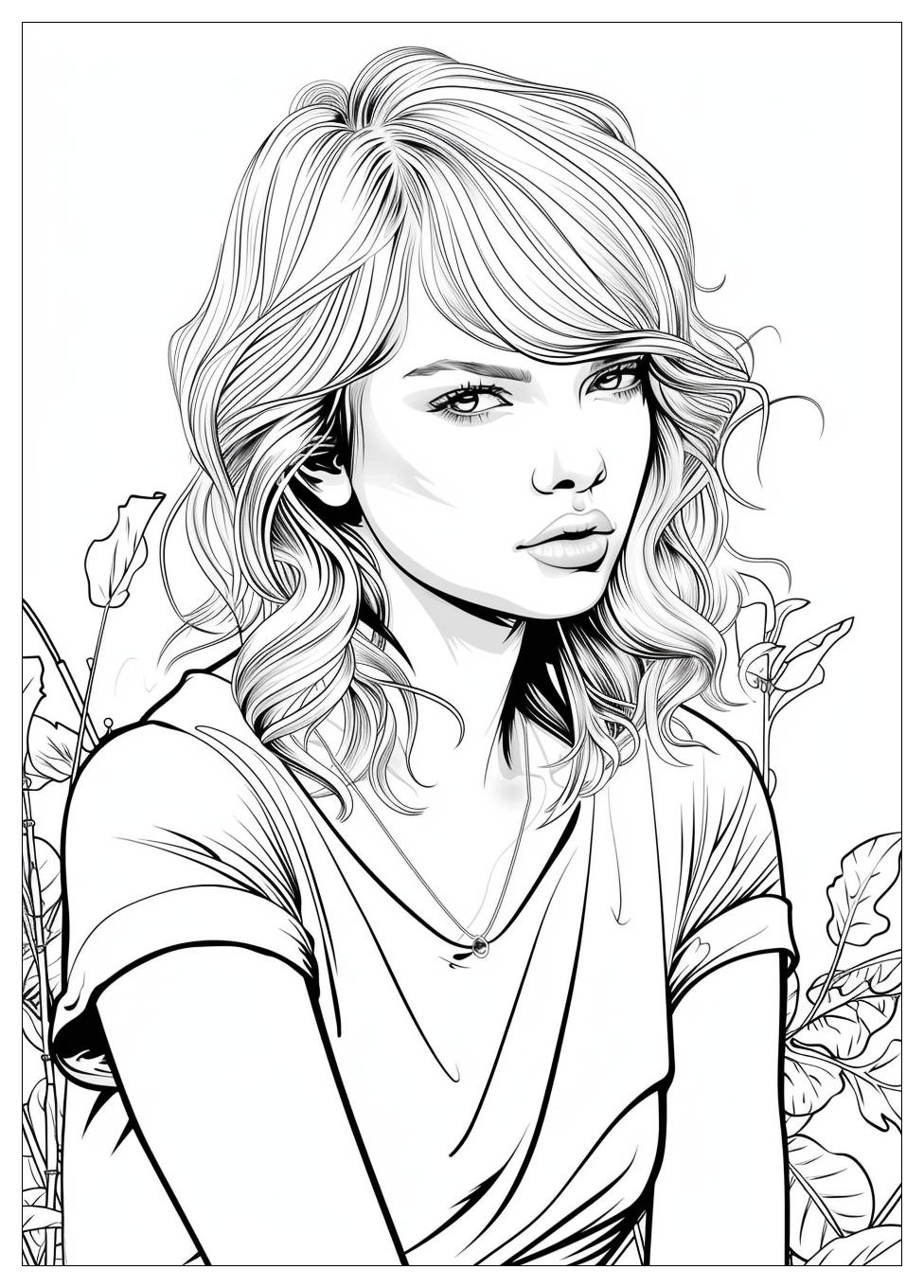 Taylor Swift Coloring Pages-13