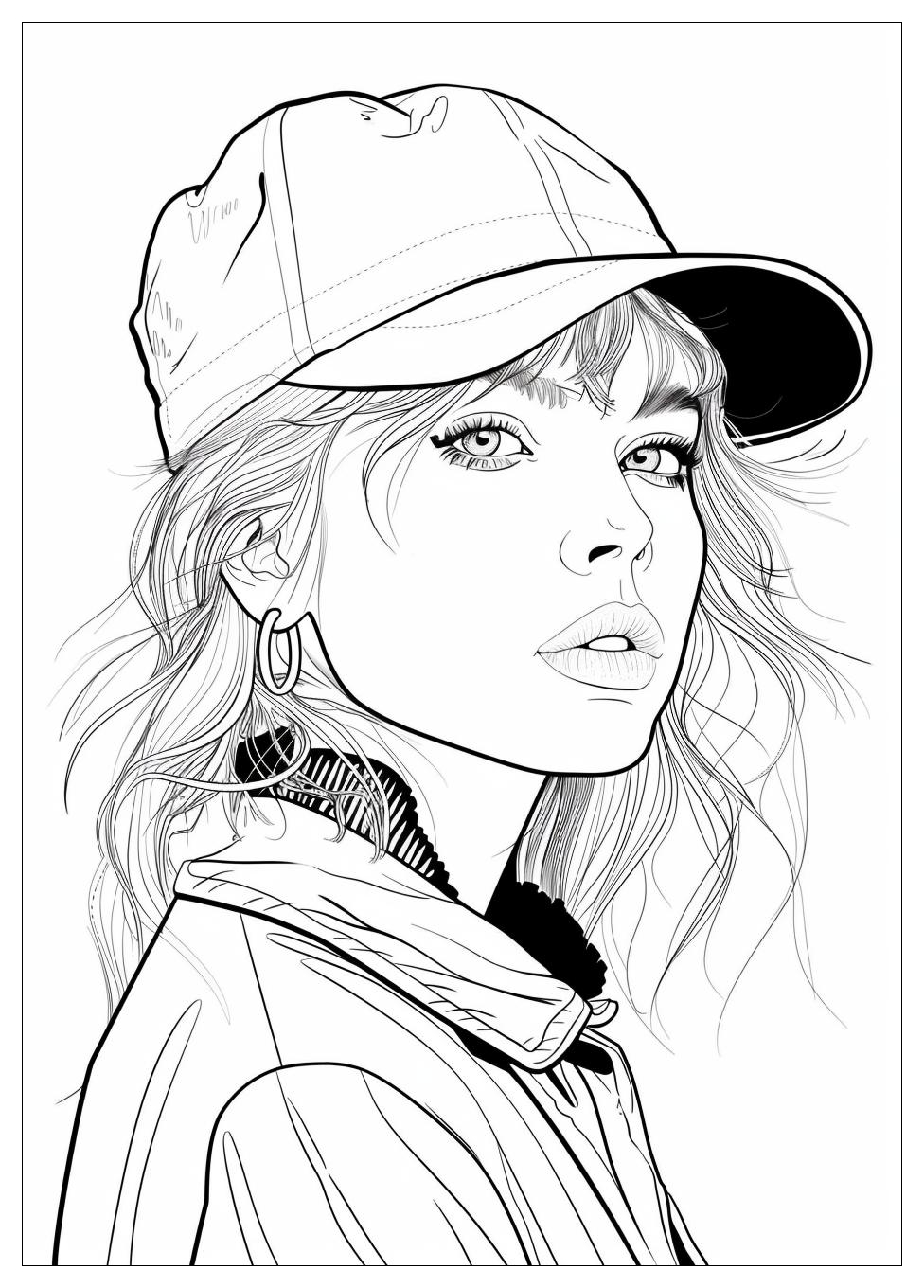 Taylor Swift Coloring Pages-16