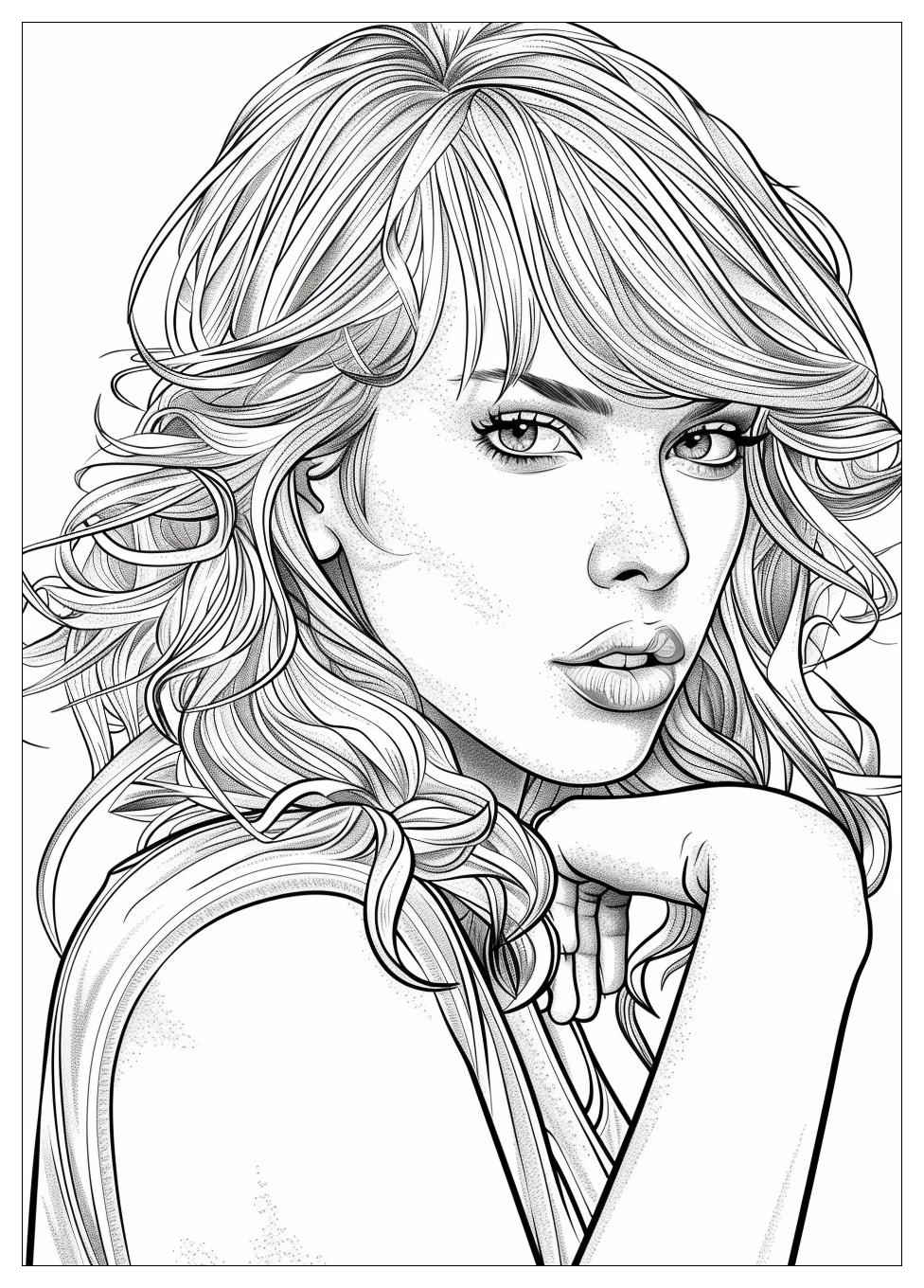 Taylor Swift Coloring Pages-17