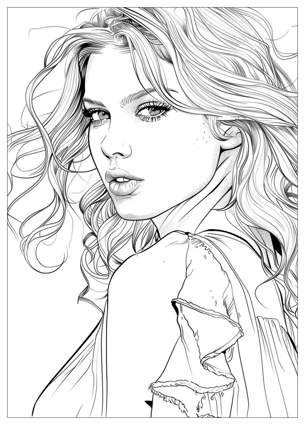 Taylor Swift Coloring Pages-18