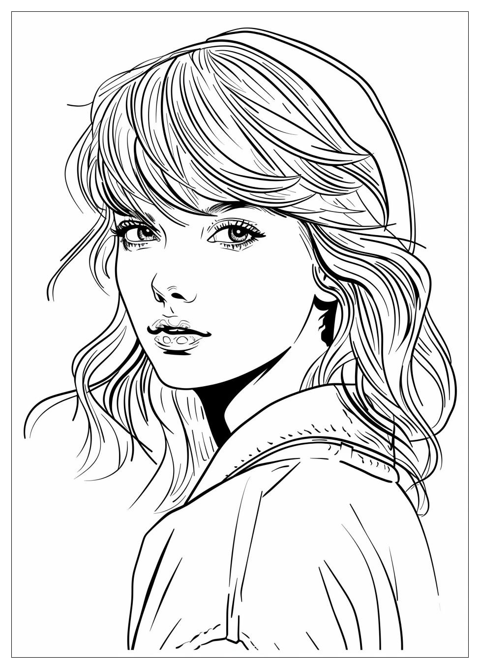 Taylor Swift Coloring Pages-19