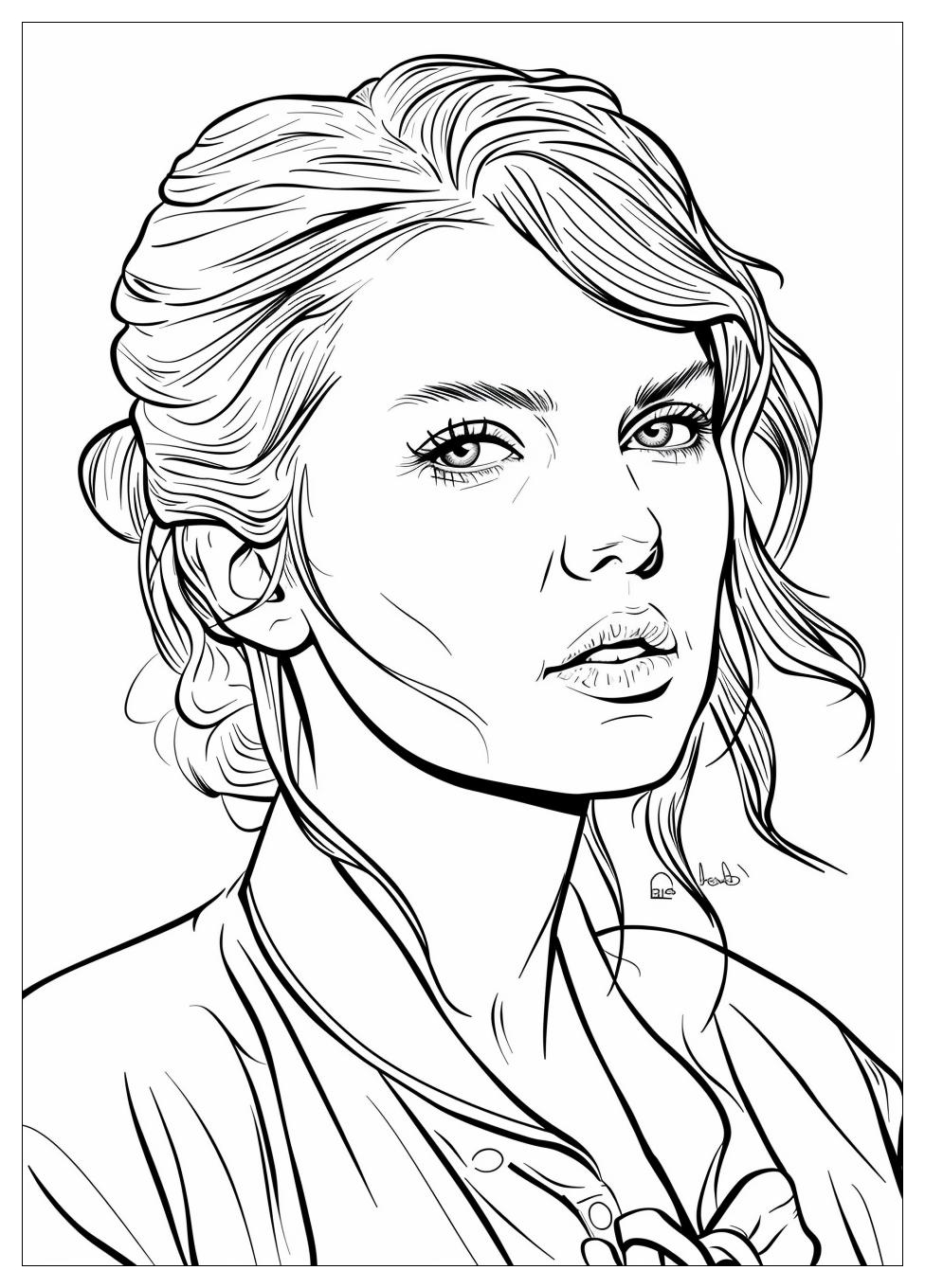 Taylor Swift Coloring Pages-3