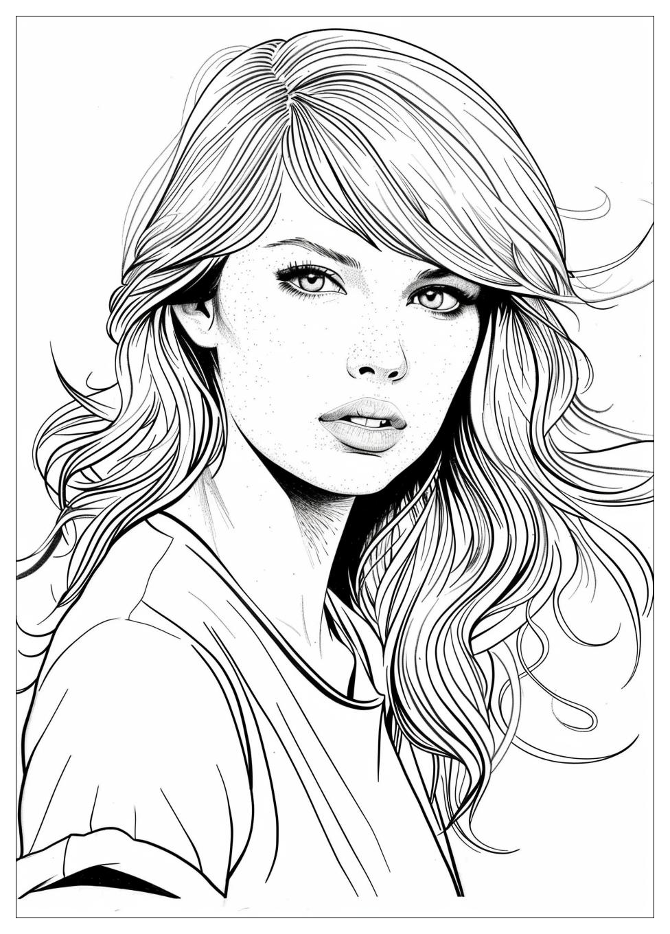 Taylor Swift Coloring Pages-4