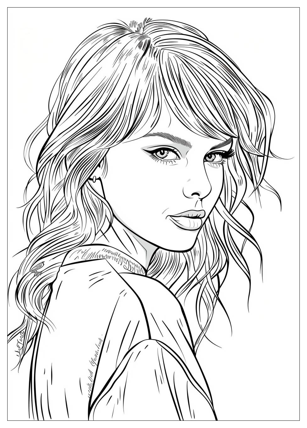 Taylor Swift Coloring Pages-8