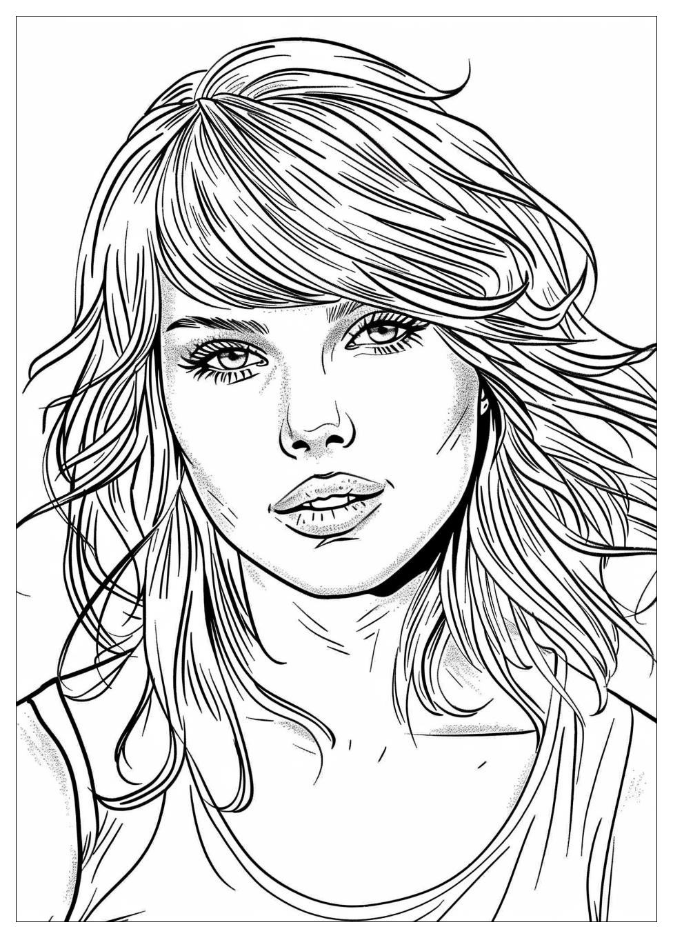 Taylor Swift Coloring Pages-9