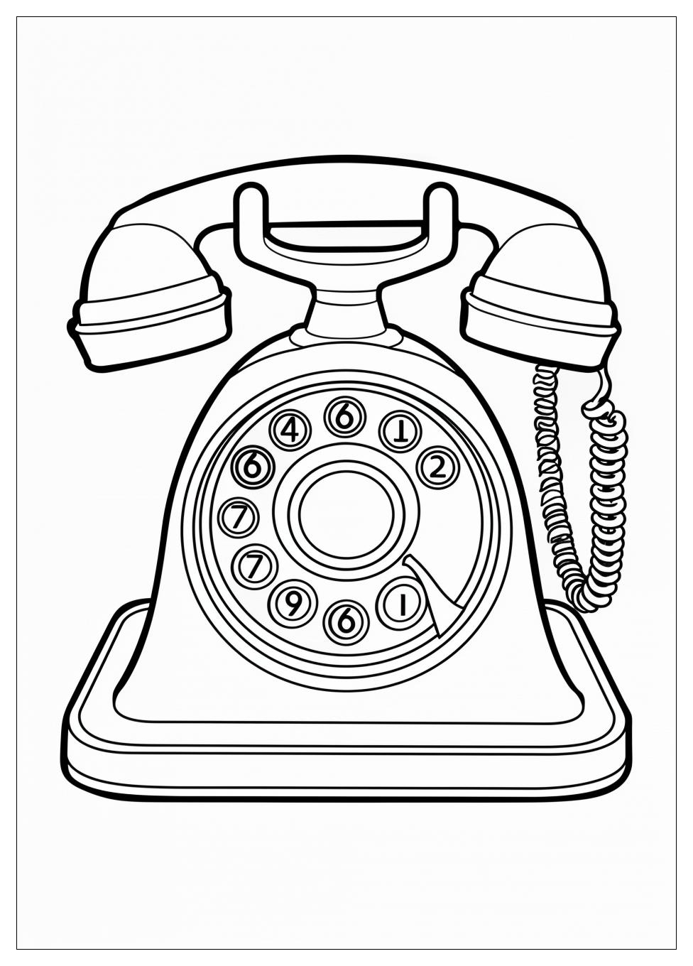 Telephone Coloring Pages-1