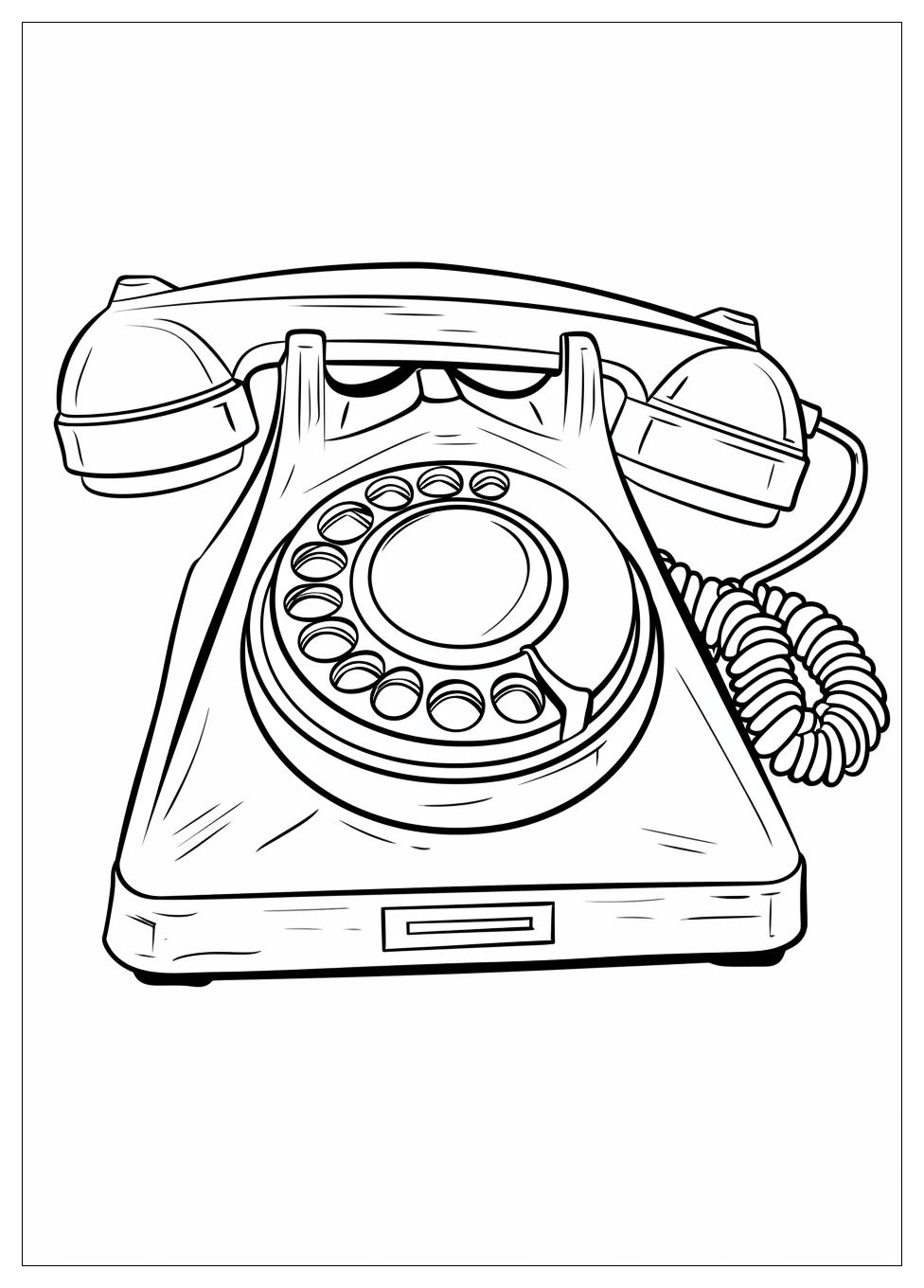 Telephone Coloring Pages-12