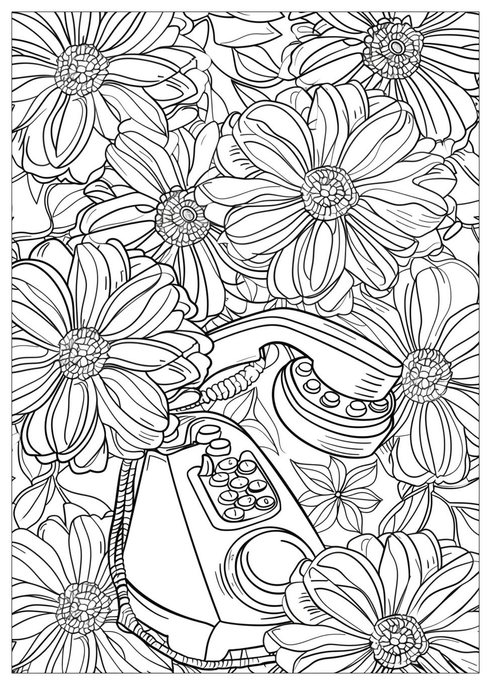 Telephone Coloring Pages-13