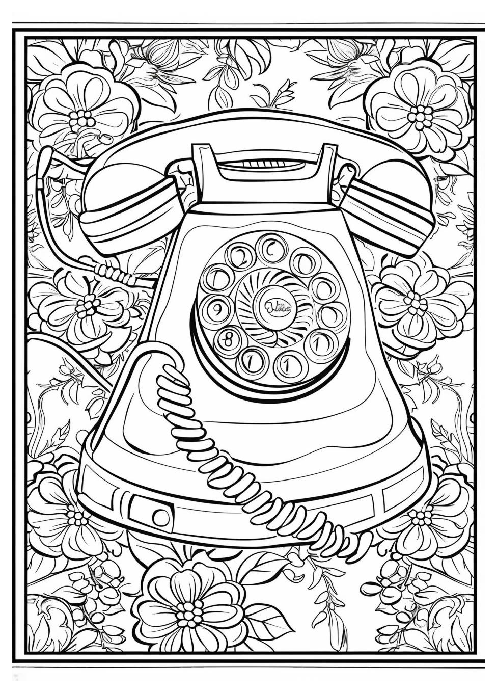 Telephone Coloring Pages-14