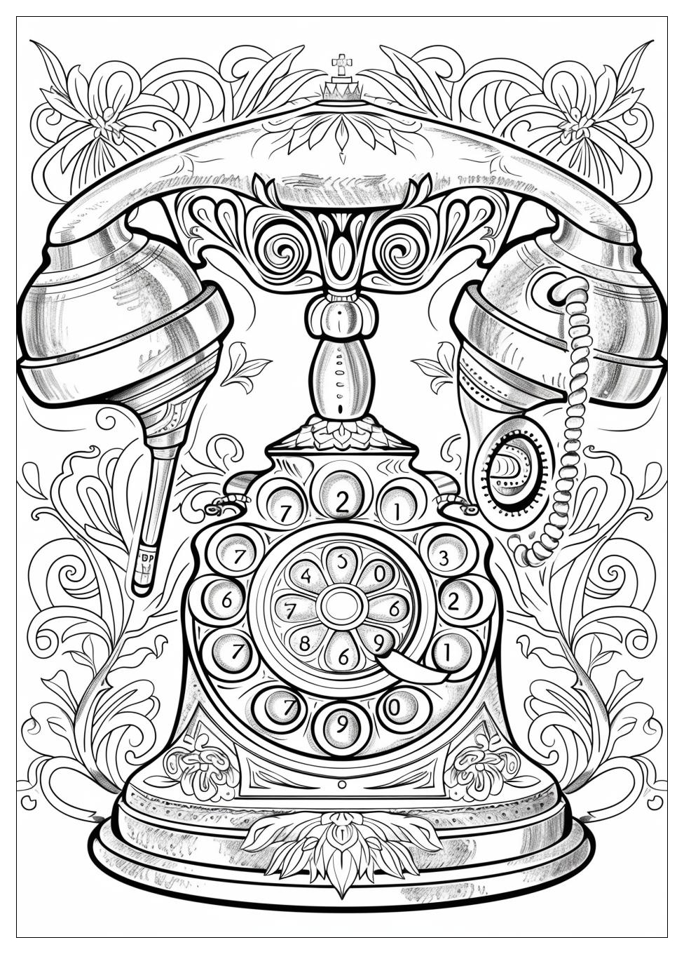 Telephone Coloring Pages-15